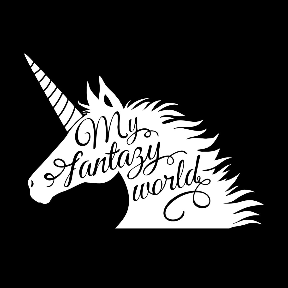 Unicorn Fantasy Fairy Tale Children'S Wall Stickers Paster Paper It Won'T Fall Off