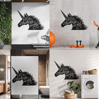 Unicorn Fantasy Fairy Tale Children'S Wall Stickers Paster Paper It Won'T Fall Off