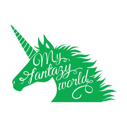 Unicorn Fantasy Fairy Tale Children'S Wall Stickers Paster Paper It Won'T Fall Off