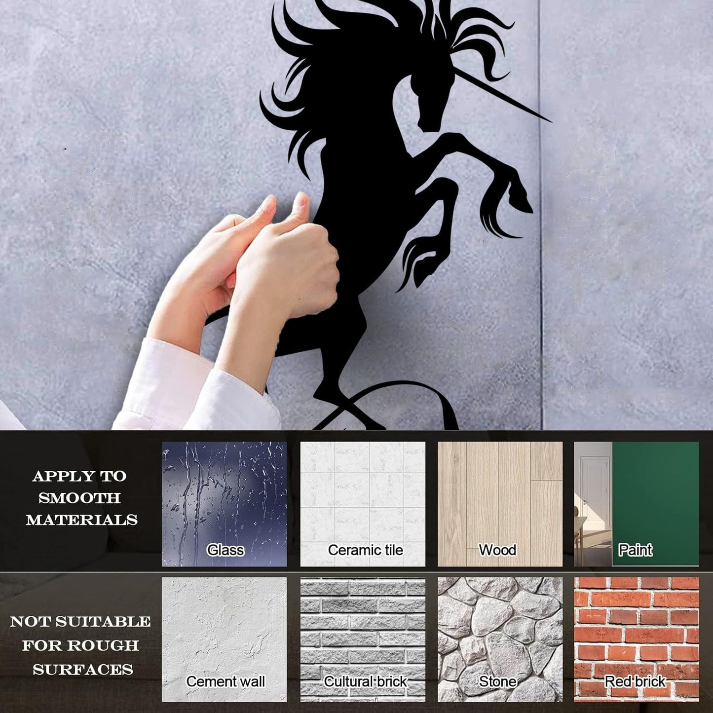 Wall Vinyl Sticker Decor Unicorn Fantasy Fantastic Beast Fairy Tale Personalized Customization