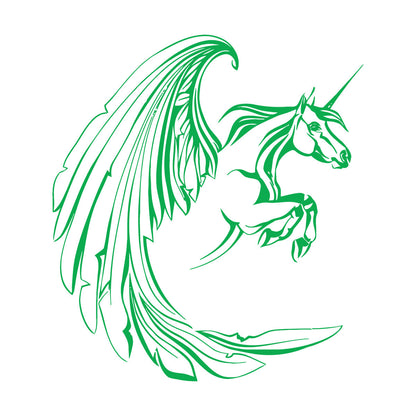 Fine Carving Stickers Unicorn Fantasy Myth Can Modify And Add Information