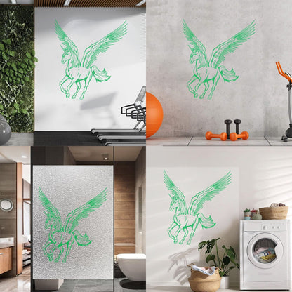 Wall Stickers Unicorn Fantasy World Myth Pegasus Wings Art Decoration