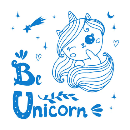 Vinyl Art Sticker Unicorn Stars Night Fantasy Car Body Decoration