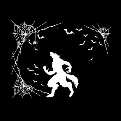 Lettering Decals Werewolf Halloween Horror Fantasy Beast Bats Glass Stickers