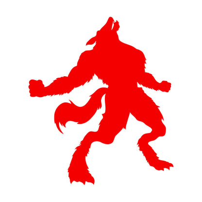 Wall Decals Pvc Werewolf Silhouette Fantasy Store Decoration