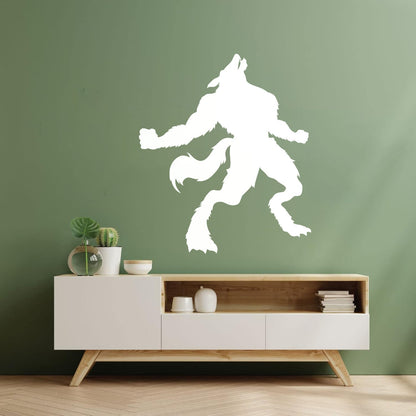Wall Decals Pvc Werewolf Silhouette Fantasy Store Decoration