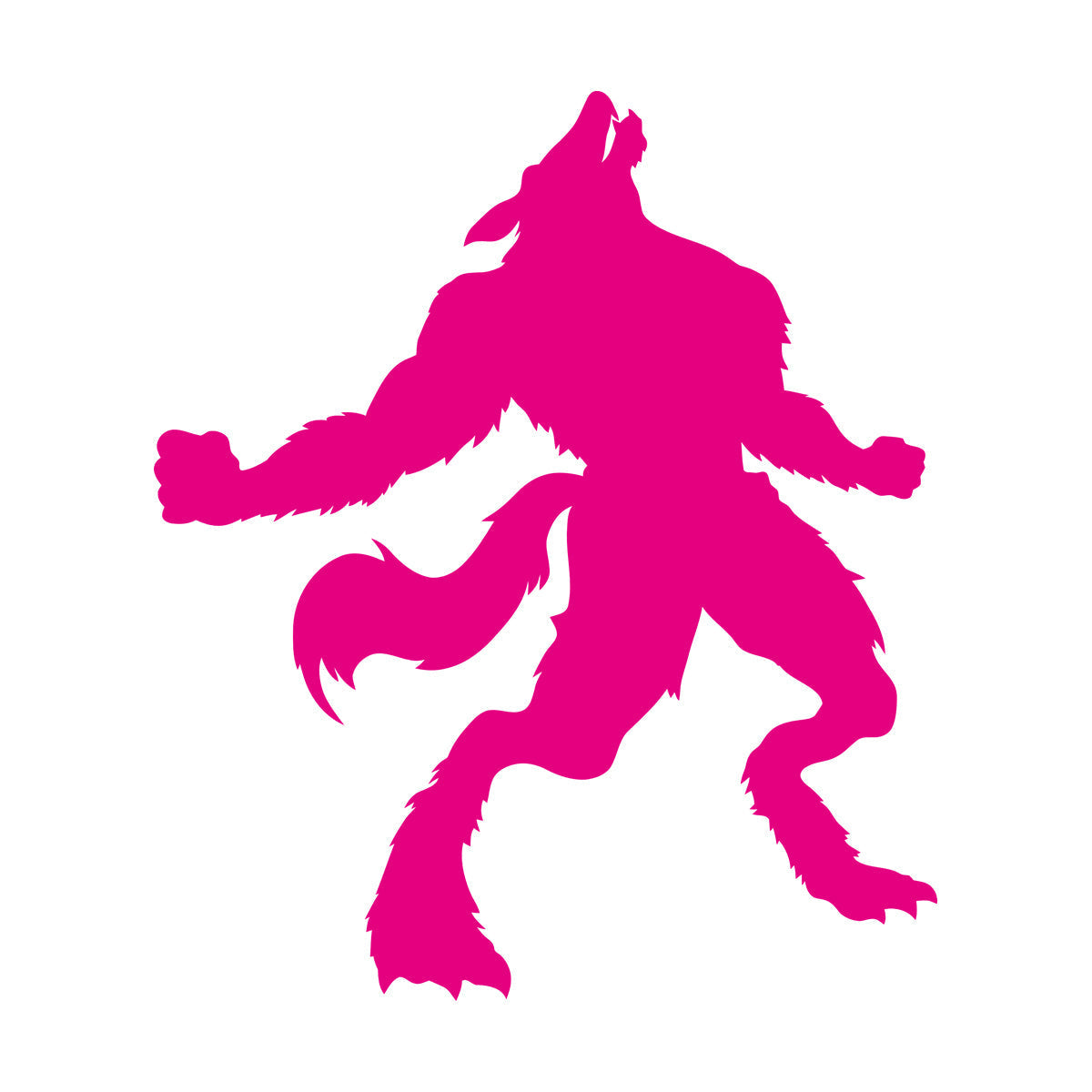 Wall Decals Pvc Werewolf Silhouette Fantasy Store Decoration