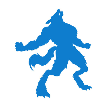 Wall Decals Pvc Werewolf Silhouette Fantasy Store Decoration