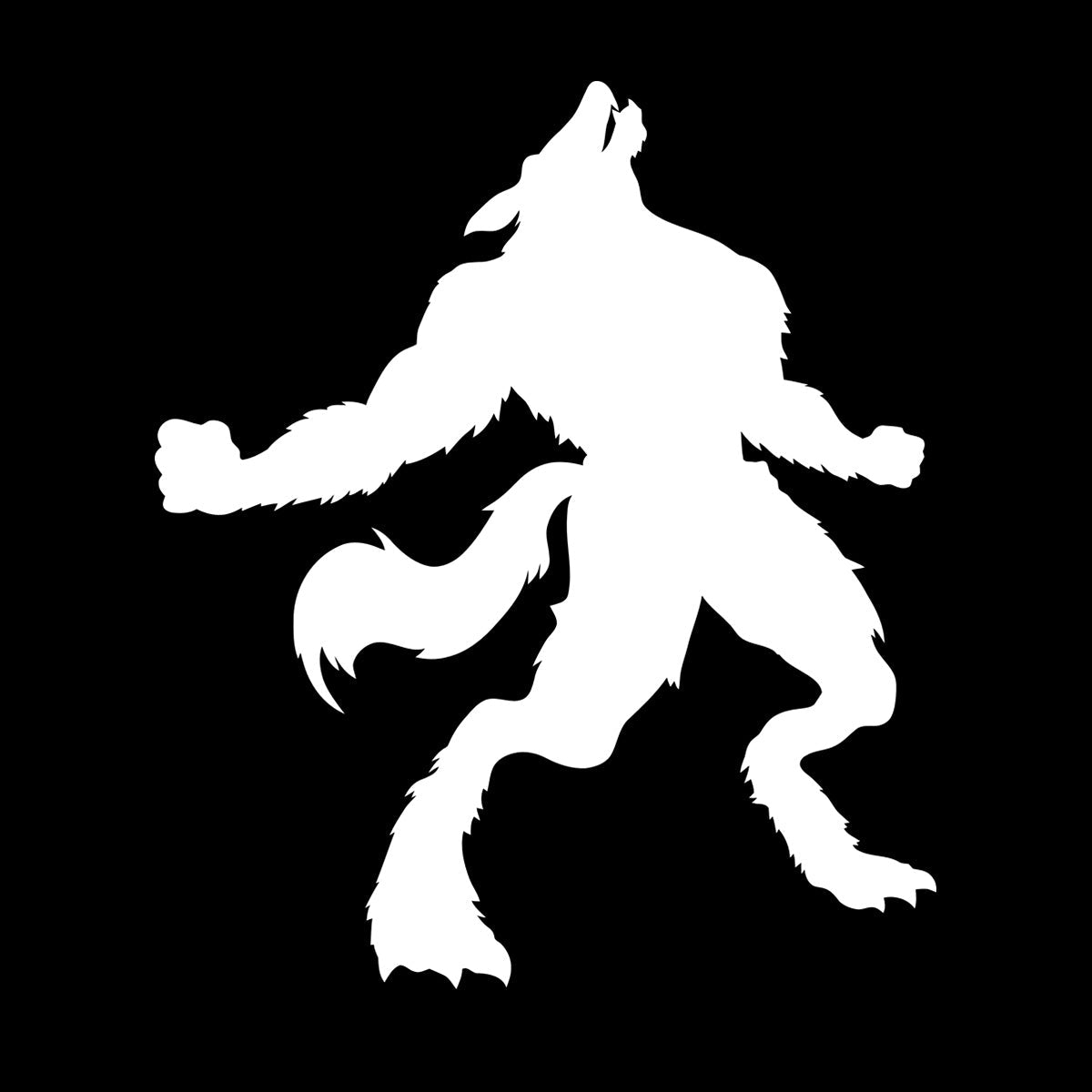 Wall Decals Pvc Werewolf Silhouette Fantasy Store Decoration