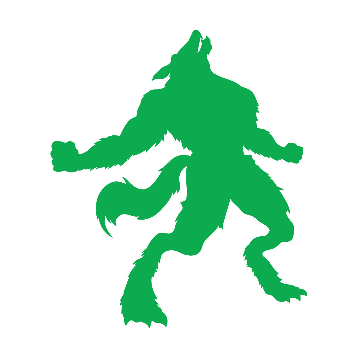 Wall Decals Pvc Werewolf Silhouette Fantasy Store Decoration