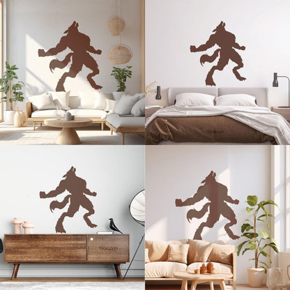 Wall Decals Pvc Werewolf Silhouette Fantasy Store Decoration