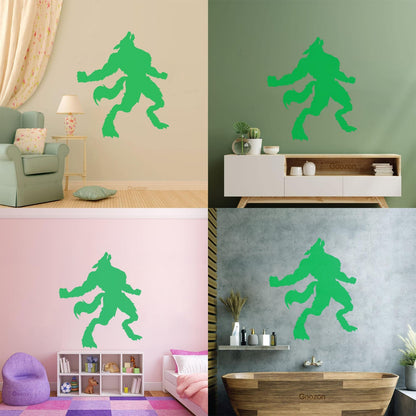 Wall Decals Pvc Werewolf Silhouette Fantasy Store Decoration
