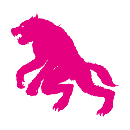 Lettering Stickers Werewolf Silhouette Wolf Fantasy Mythology Tattoo Culture