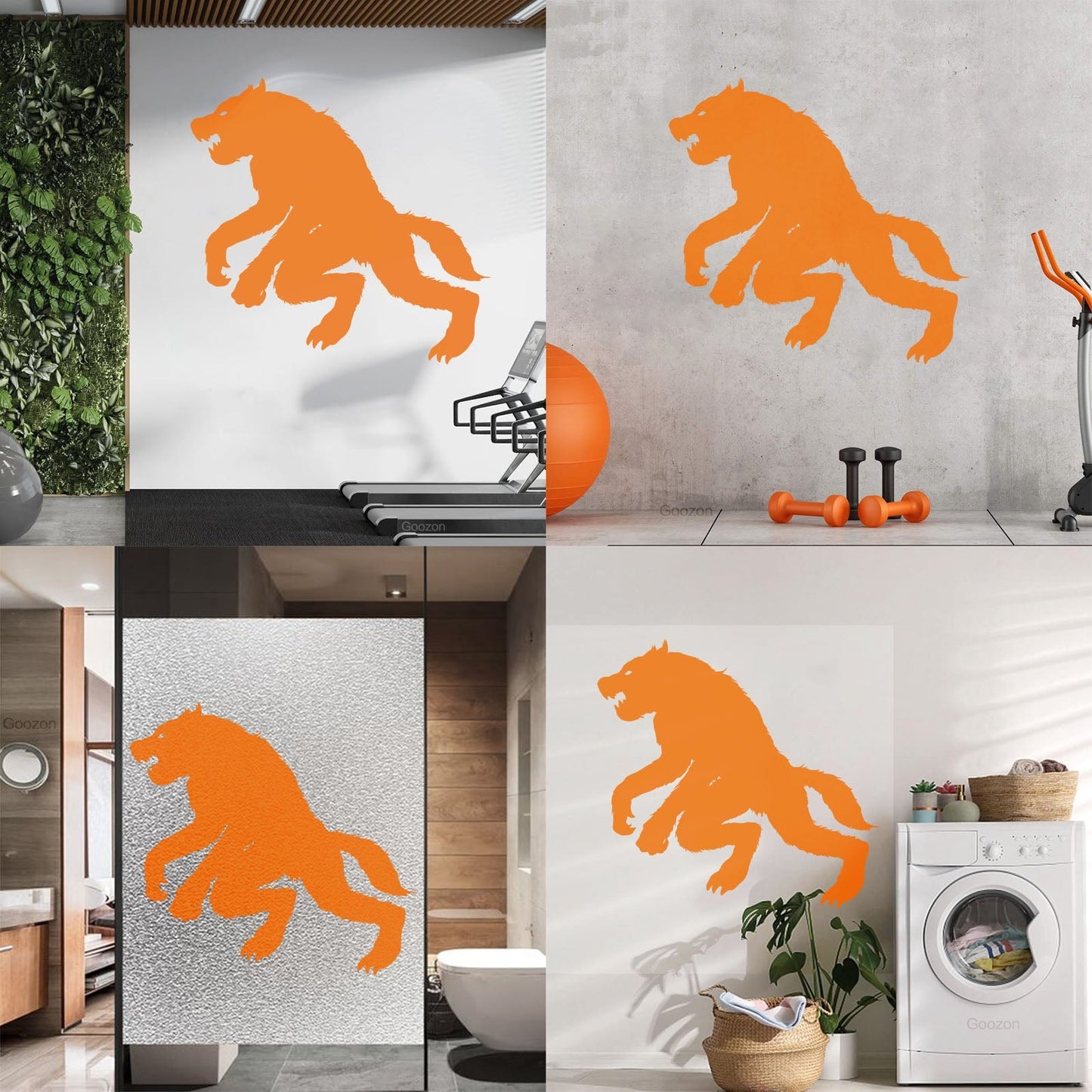 Lettering Stickers Werewolf Silhouette Wolf Fantasy Mythology Tattoo Culture