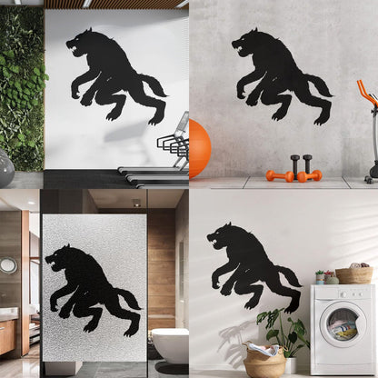 Lettering Stickers Werewolf Silhouette Wolf Fantasy Mythology Tattoo Culture