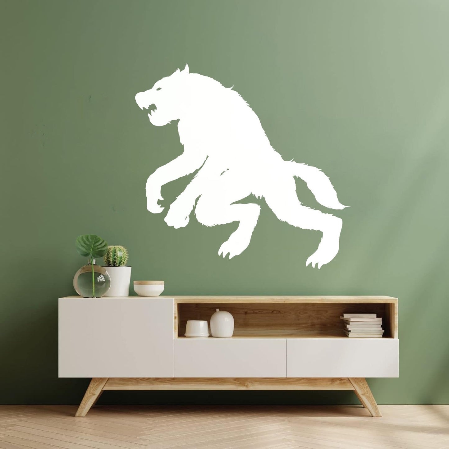 Lettering Stickers Werewolf Silhouette Wolf Fantasy Mythology Tattoo Culture