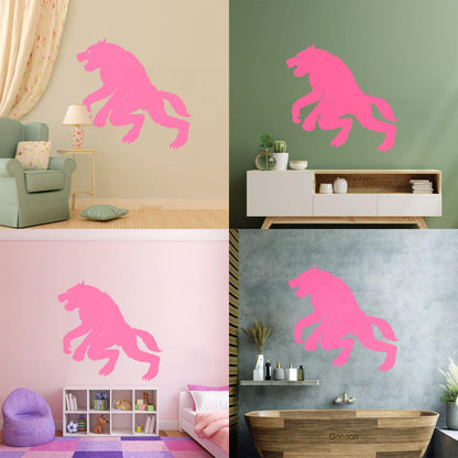 Lettering Stickers Werewolf Silhouette Wolf Fantasy Mythology Tattoo Culture