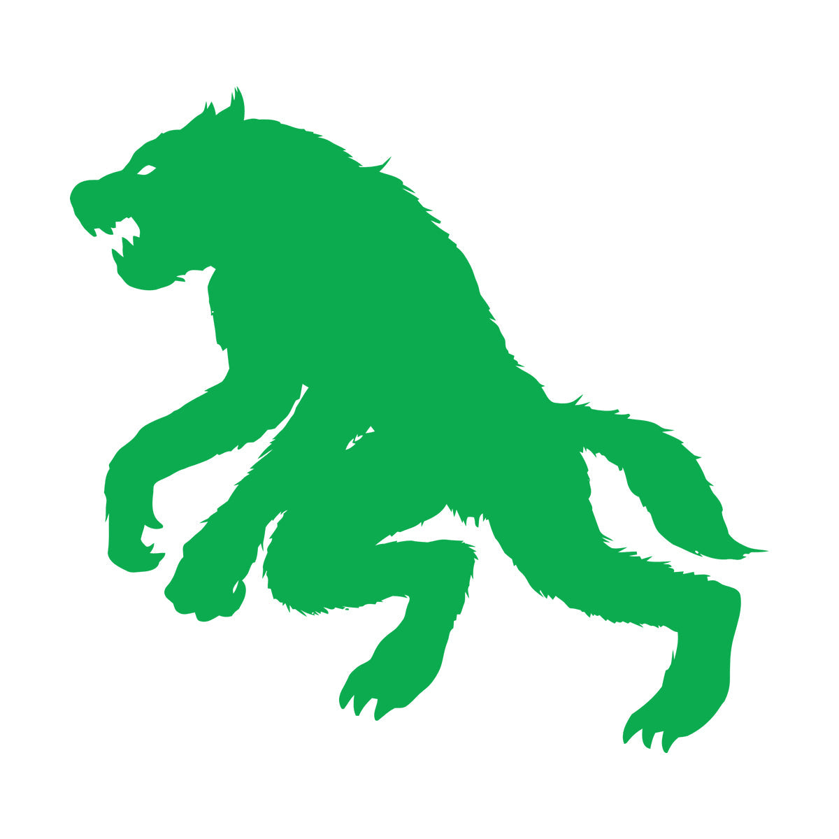 Lettering Stickers Werewolf Silhouette Wolf Fantasy Mythology Tattoo Culture