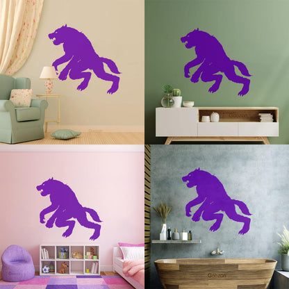 Lettering Stickers Werewolf Silhouette Wolf Fantasy Mythology Tattoo Culture