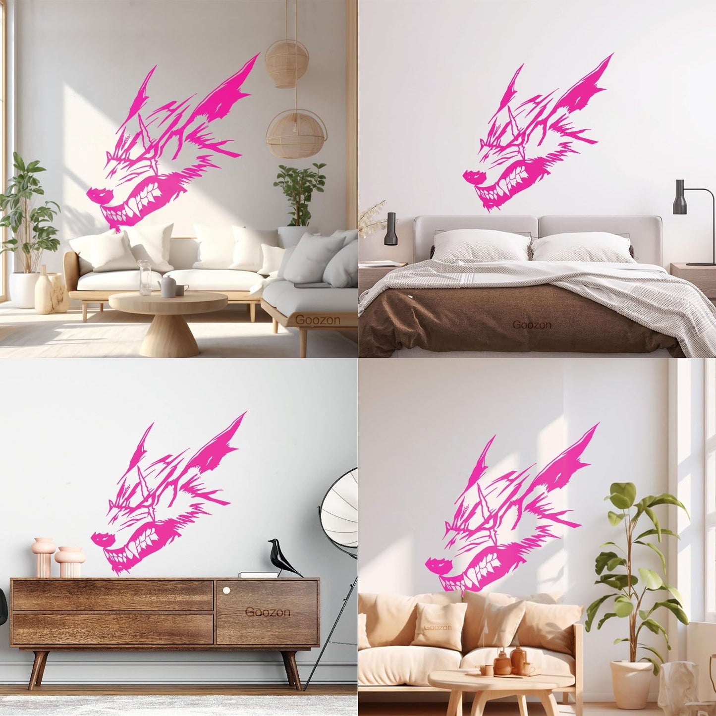 Werewolf Wolf Scar Fantasy Beast Predator Wall Decals Paster Paper Removable Without Leaving Glue