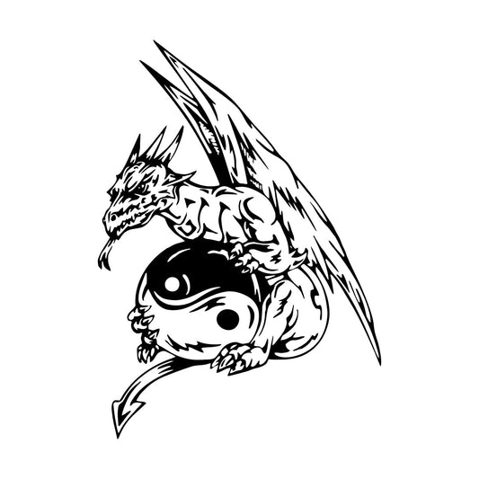 Engraving Decals Dragon Monster Fantasy Animal Tale Equipped With Transfer Film Kit