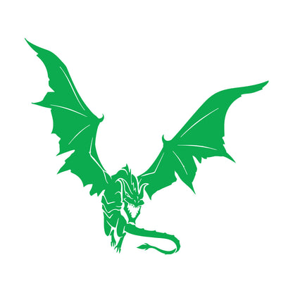 Mural And Wall Vinyl Decal Dragon Tale Fantasy Monster Flying Easy Installation