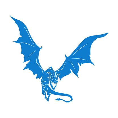 Mural And Wall Vinyl Decal Dragon Tale Fantasy Monster Flying Easy Installation