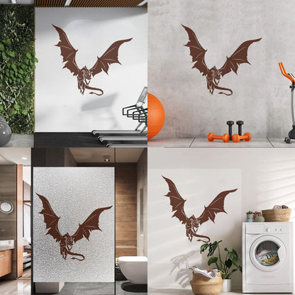 Mural And Wall Vinyl Decal Dragon Tale Fantasy Monster Flying Easy Installation