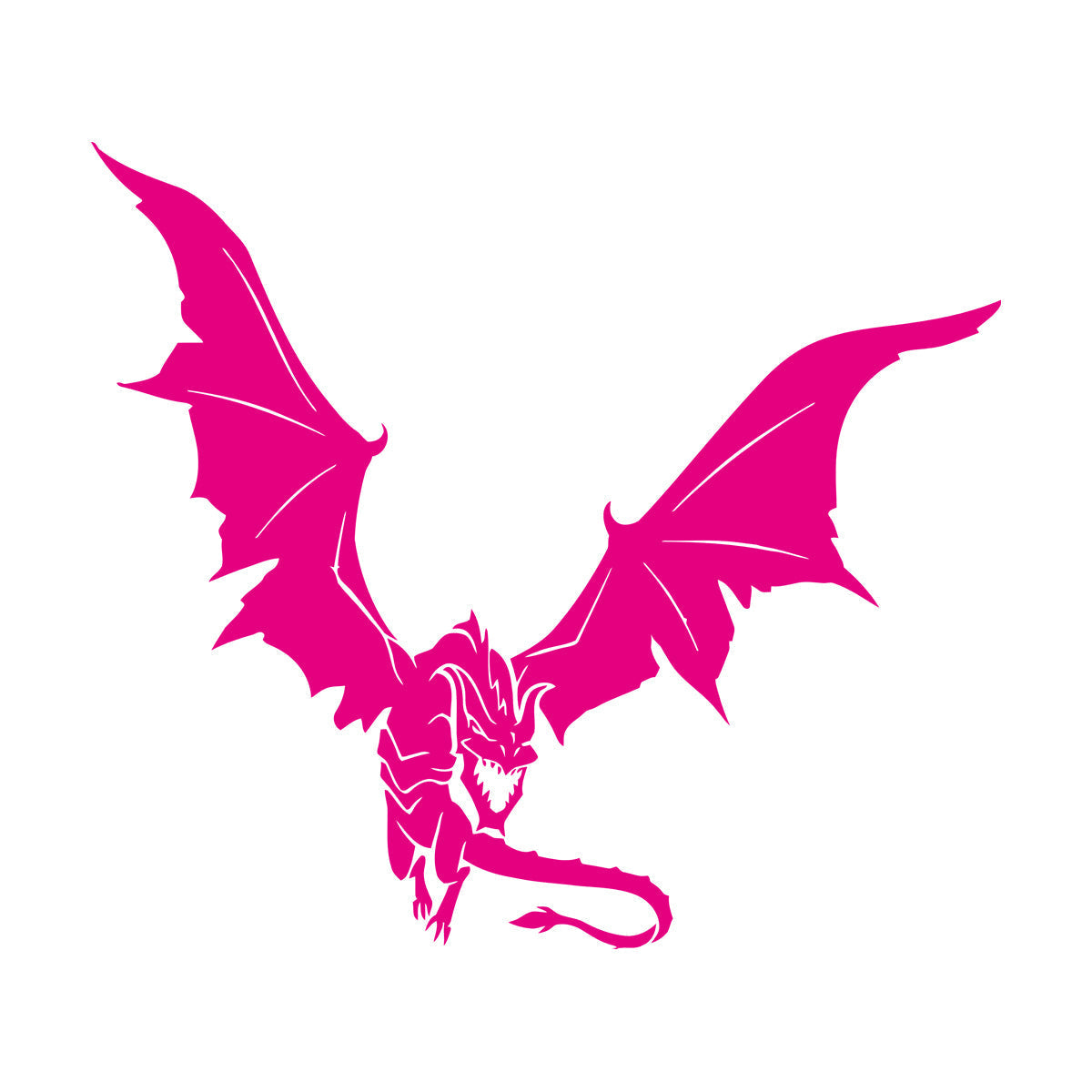 Mural And Wall Vinyl Decal Dragon Tale Fantasy Monster Flying Easy Installation