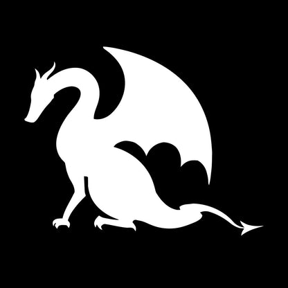 Wall Stickers Paster Paper Dragon Tale Monster Fire Breathing Fantasy Art Mural Painting