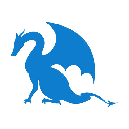 Wall Stickers Paster Paper Dragon Tale Monster Fire Breathing Fantasy Art Mural Painting