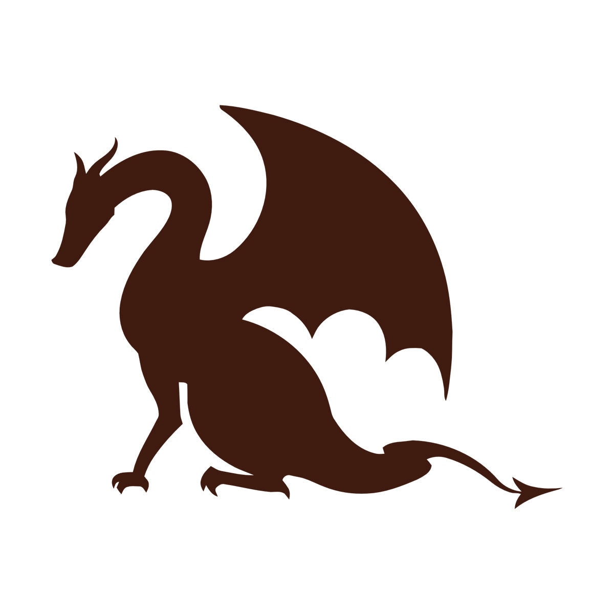 Wall Stickers Paster Paper Dragon Tale Monster Fire Breathing Fantasy Art Mural Painting