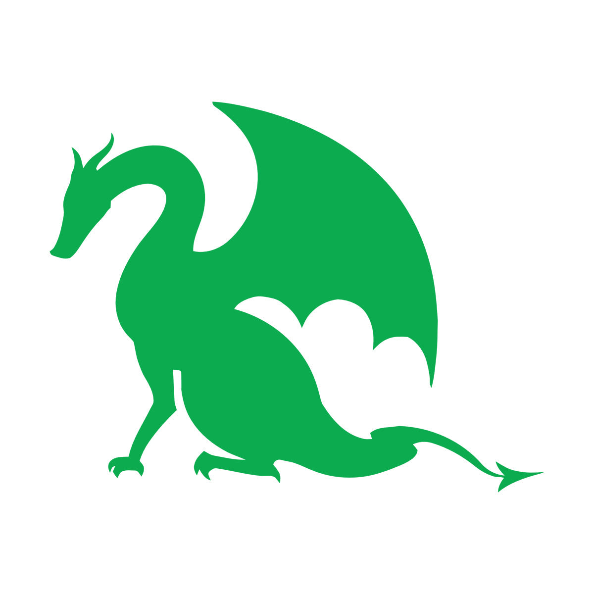 Wall Stickers Paster Paper Dragon Tale Monster Fire Breathing Fantasy Art Mural Painting