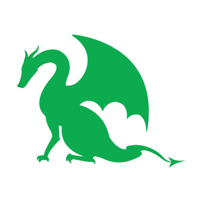 Wall Stickers Paster Paper Dragon Tale Monster Fire Breathing Fantasy Art Mural Painting