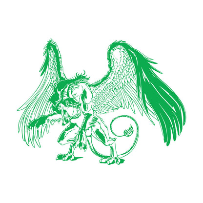 Griffin Fantasy Bird Monster Creature Tale Lettering Decals Wall Beautification