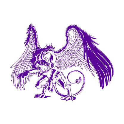 Griffin Fantasy Bird Monster Creature Tale Lettering Decals Wall Beautification