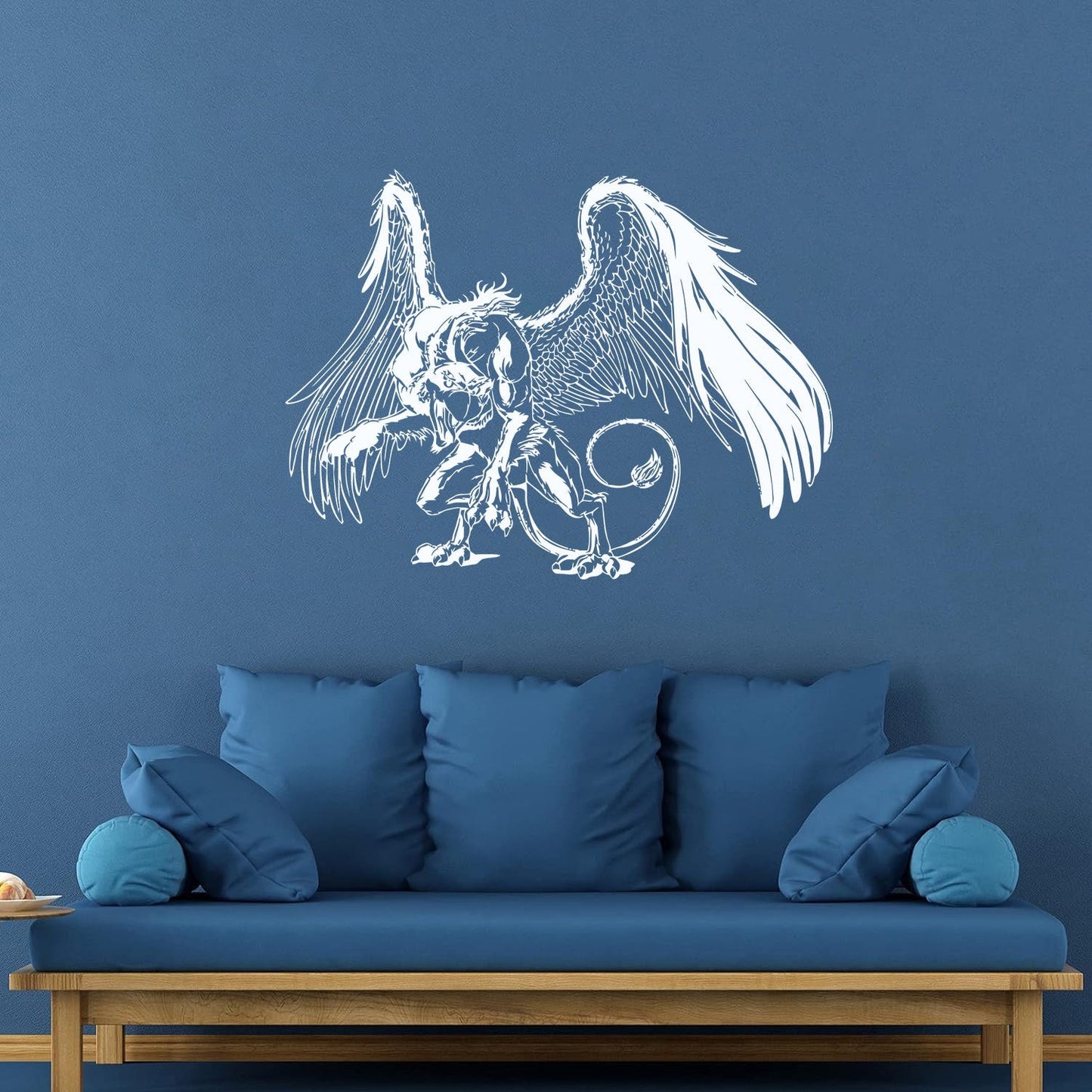 Griffin Fantasy Bird Monster Creature Tale Lettering Decals Wall Beautification