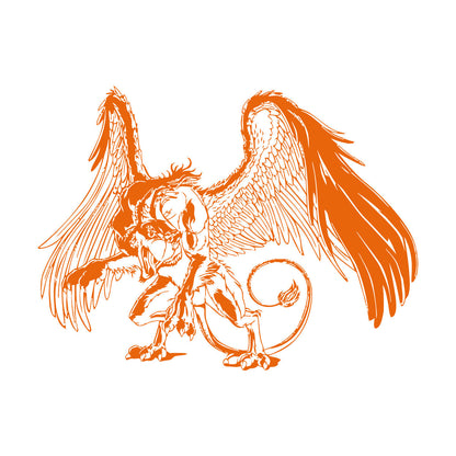 Griffin Fantasy Bird Monster Creature Tale Lettering Decals Wall Beautification