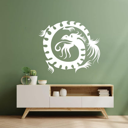 Wall Decals Paster Paper Oriental Mythological Chinese Funny Fantasy Dragon Glass Stickers
