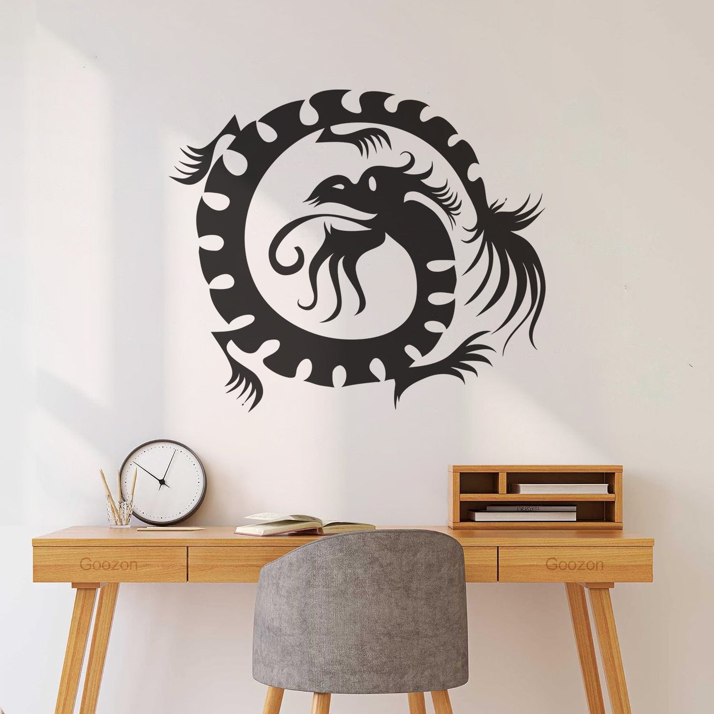 Wall Decals Paster Paper Oriental Mythological Chinese Funny Fantasy Dragon Glass Stickers