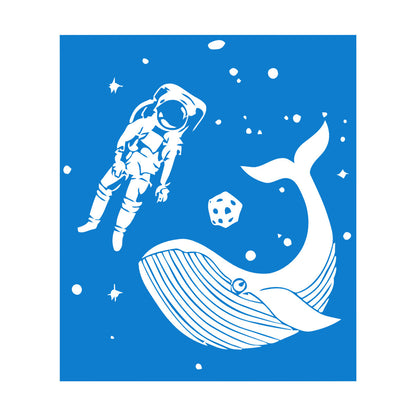 Vinyl Wall Decals Space Astronaut Kids Whale Fish Fantasy Removable Without Leaving Glue