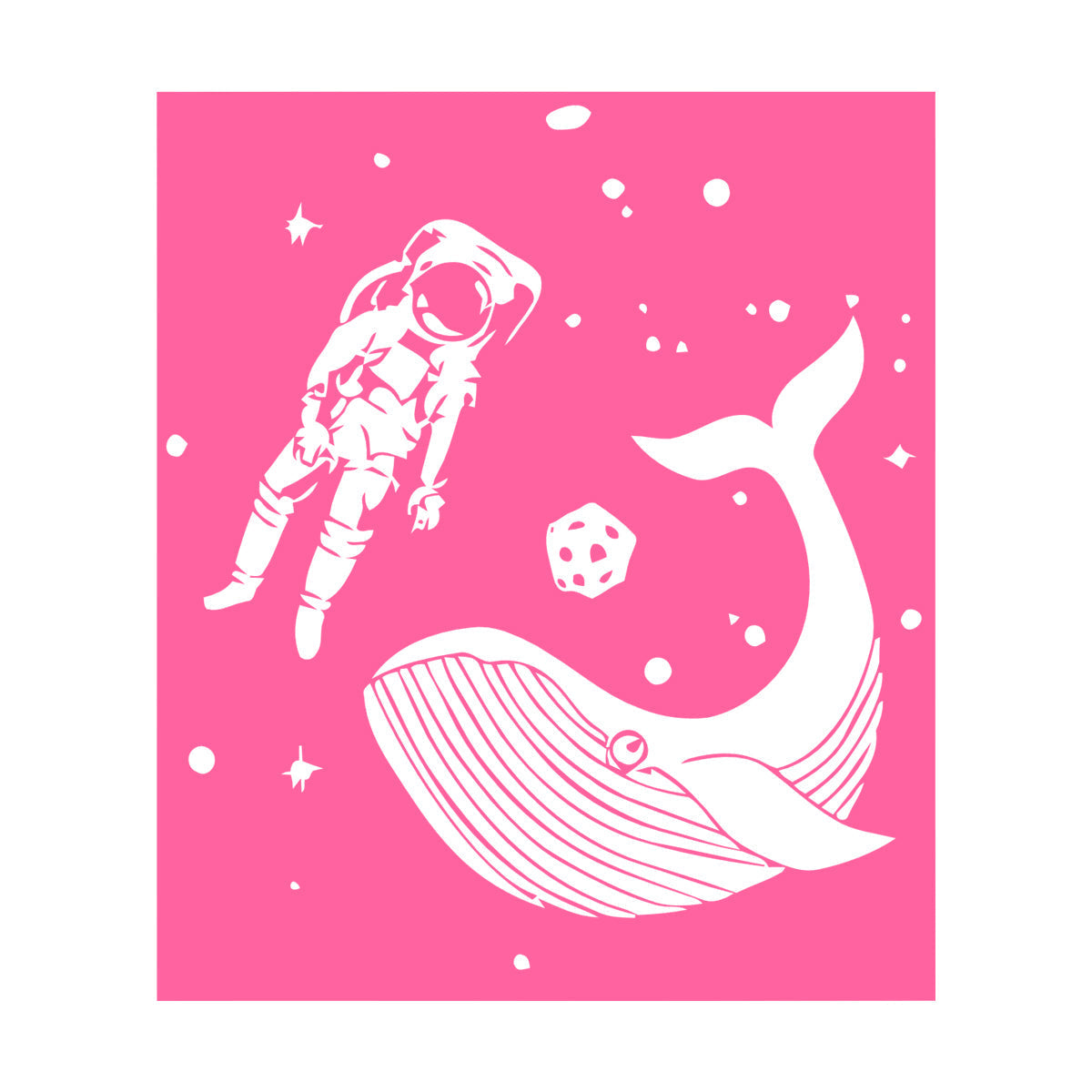 Vinyl Wall Decals Space Astronaut Kids Whale Fish Fantasy Removable Without Leaving Glue