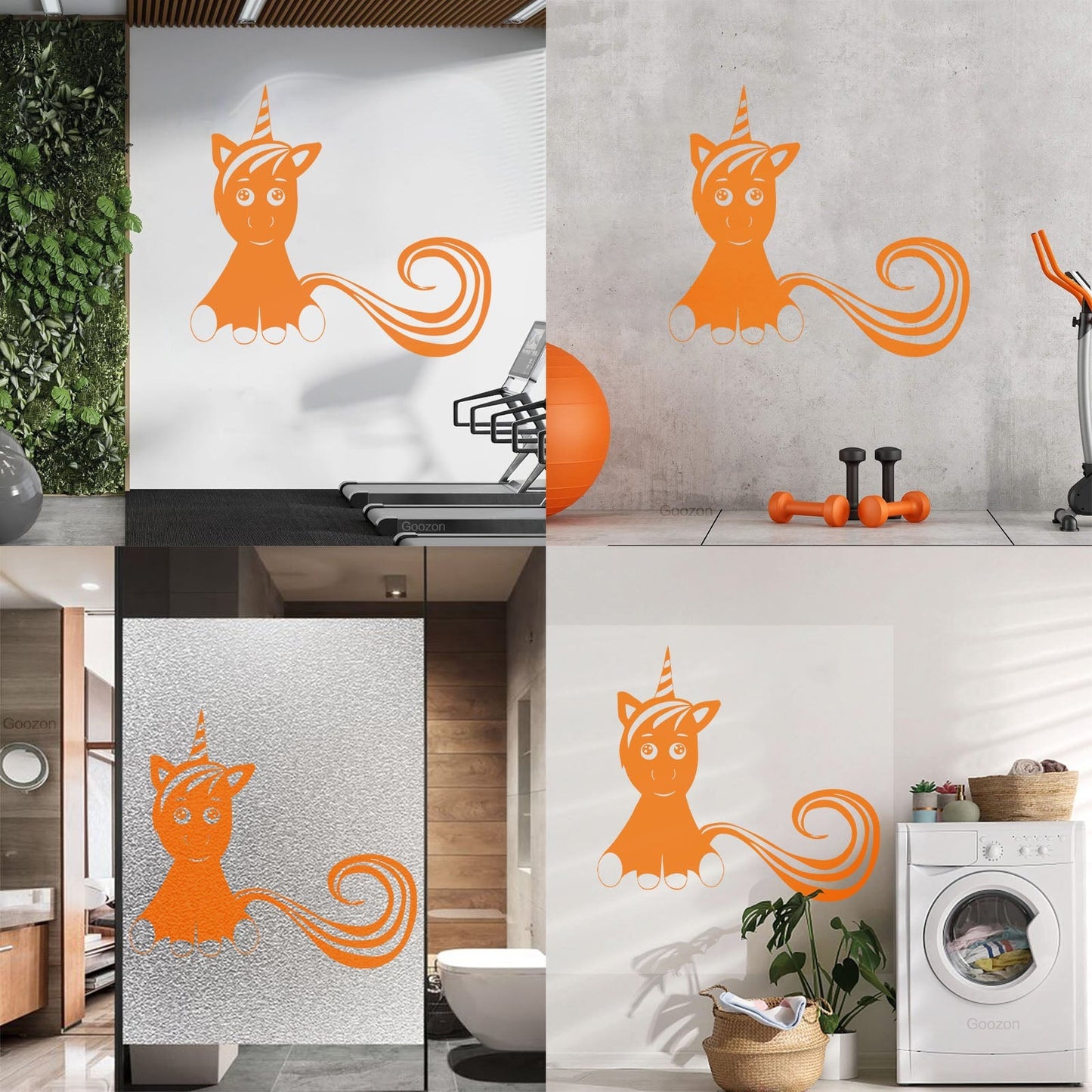Mural And Wall Vinyl Decal Unicorn Fantastic Animal Fantasy Fairy Tale Kids Do Not Damage The Wall Surface