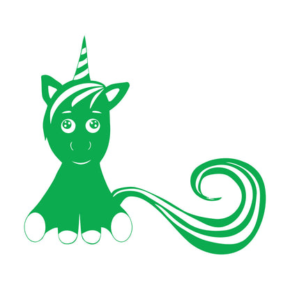 Mural And Wall Vinyl Decal Unicorn Fantastic Animal Fantasy Fairy Tale Kids Do Not Damage The Wall Surface