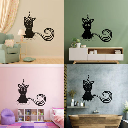 Mural And Wall Vinyl Decal Unicorn Fantastic Animal Fantasy Fairy Tale Kids Do Not Damage The Wall Surface