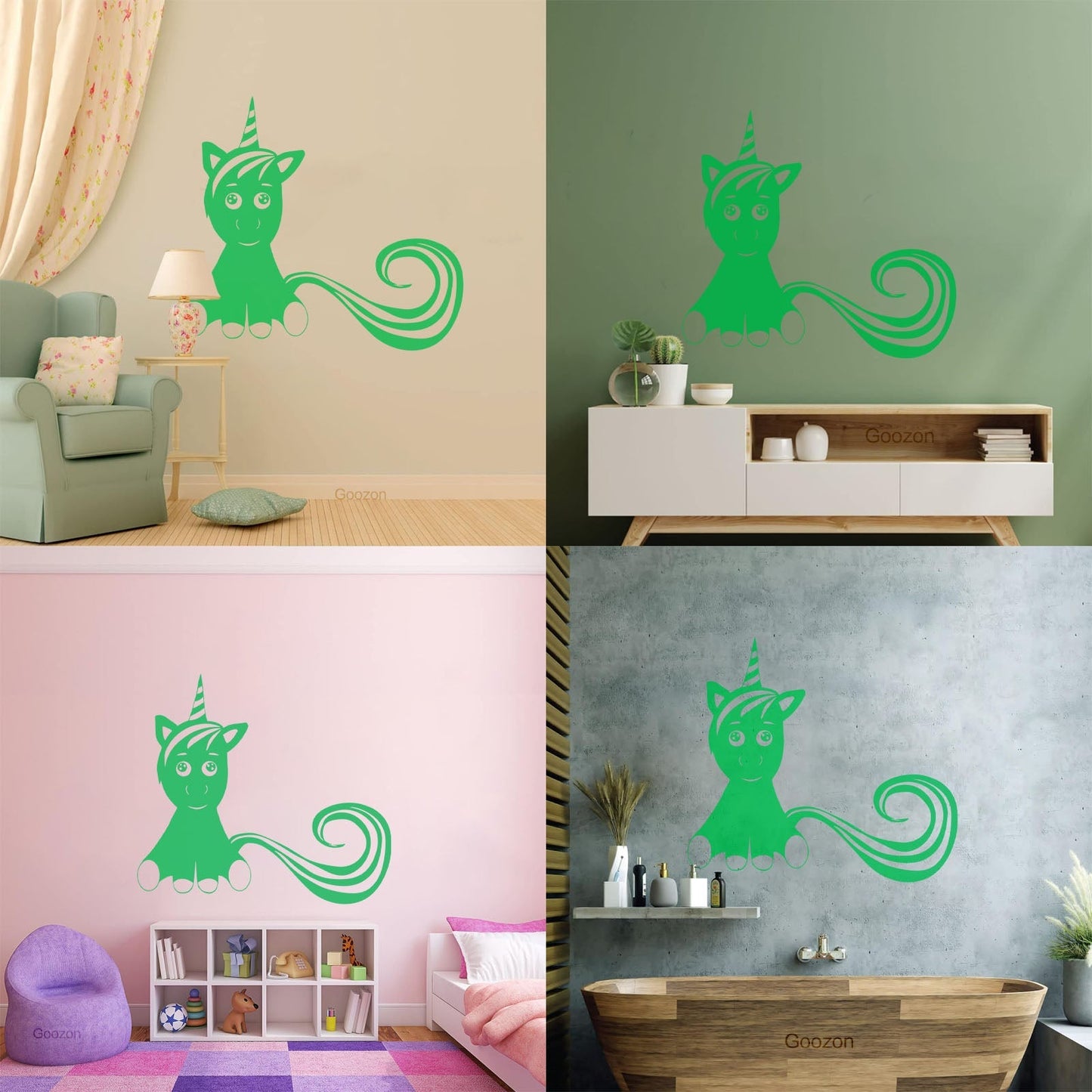 Mural And Wall Vinyl Decal Unicorn Fantastic Animal Fantasy Fairy Tale Kids Do Not Damage The Wall Surface