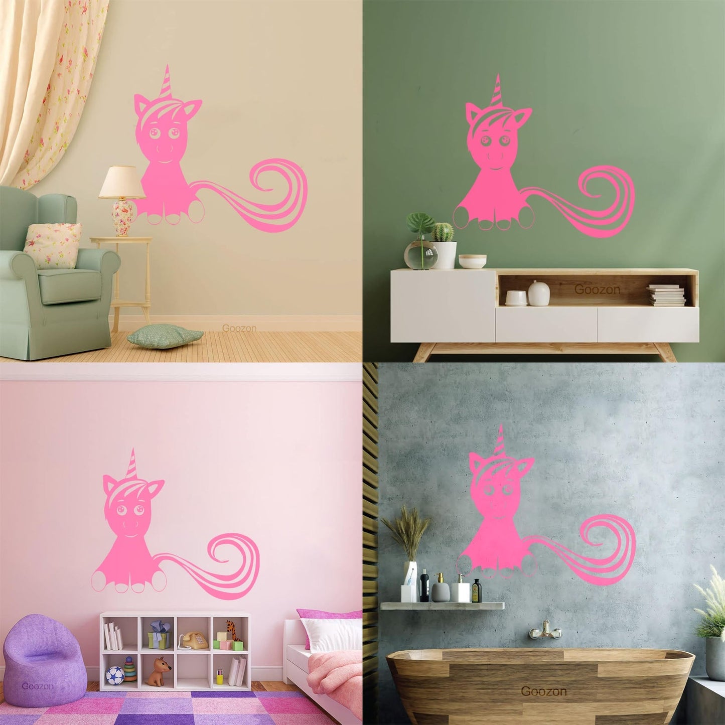 Mural And Wall Vinyl Decal Unicorn Fantastic Animal Fantasy Fairy Tale Kids Do Not Damage The Wall Surface