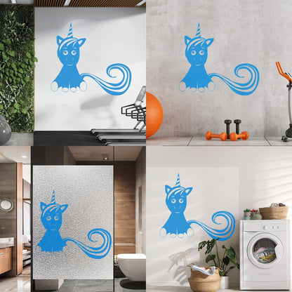 Mural And Wall Vinyl Decal Unicorn Fantastic Animal Fantasy Fairy Tale Kids Do Not Damage The Wall Surface