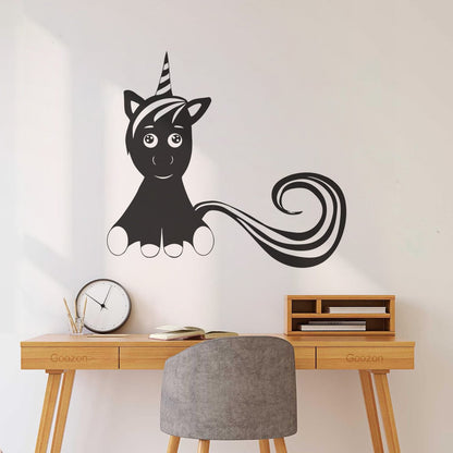 Mural And Wall Vinyl Decal Unicorn Fantastic Animal Fantasy Fairy Tale Kids Do Not Damage The Wall Surface