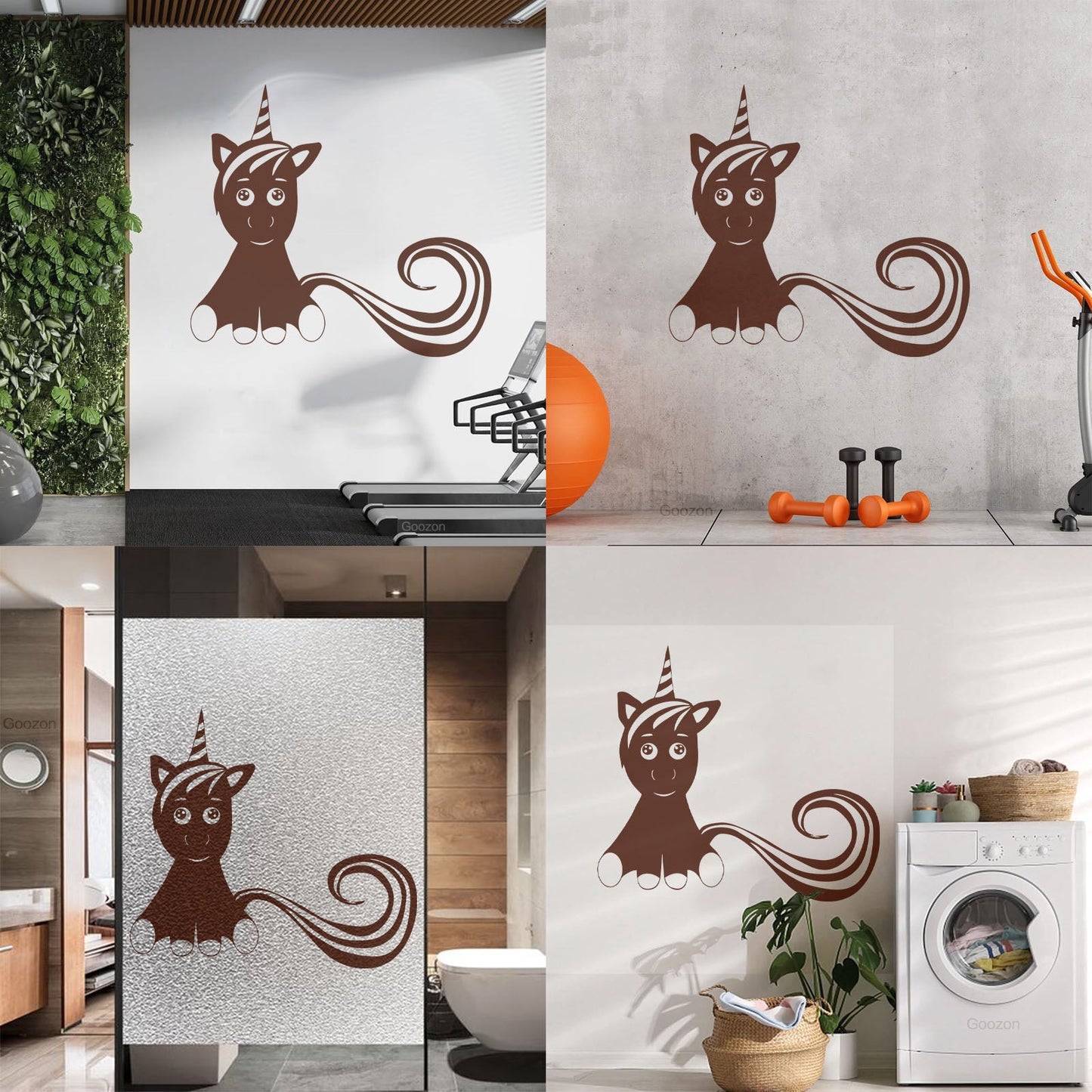 Mural And Wall Vinyl Decal Unicorn Fantastic Animal Fantasy Fairy Tale Kids Do Not Damage The Wall Surface